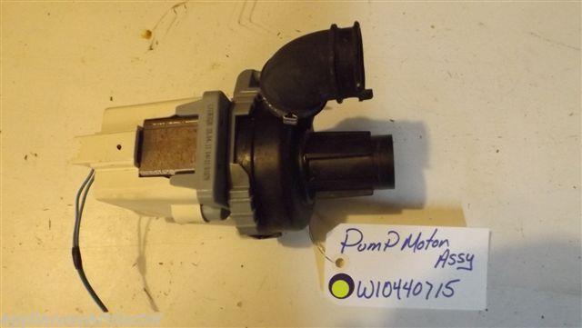 KENMORE DISHWASHER W10440715 pump motor used part KENMORE DISHWASHER W10440715 pump motor used part
